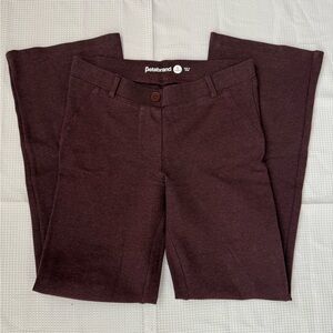 Betabrand Women's Dark Brown Boot Cut Pants